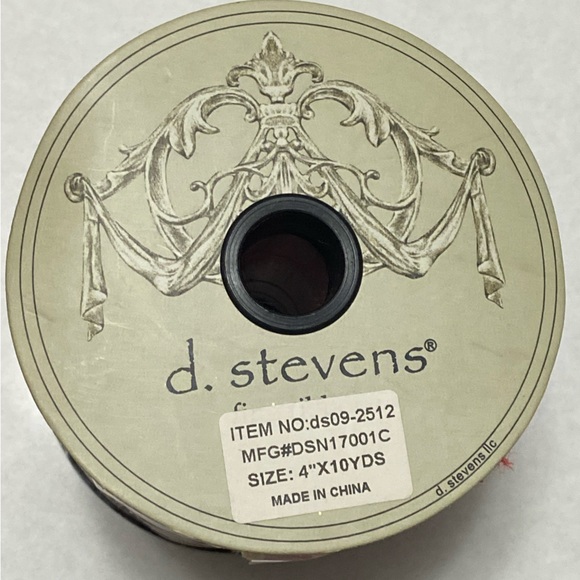 D Stevens Red & Gold Swirl Wire Ribbon holiday Wreath Christmas Tree decor - Picture 5 of 5